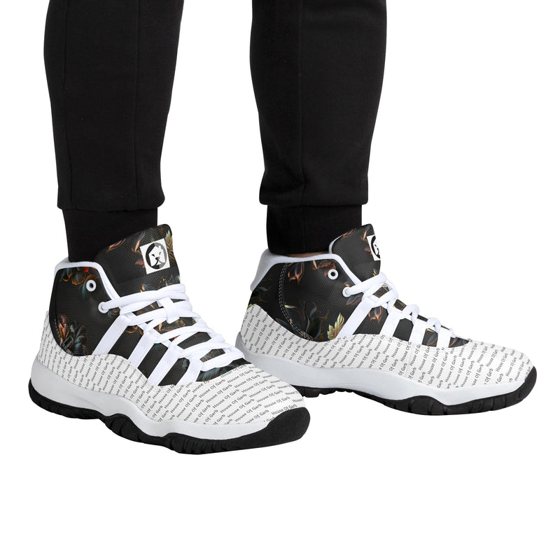 "Step into Style and Comfort with Burkesgarb Nature Retro Men's Basketball Sneakers"