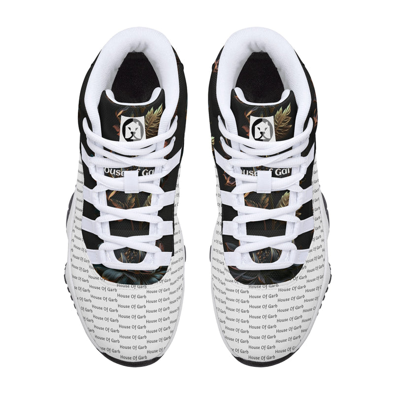 "Step into Style and Comfort with Burkesgarb Nature Retro Men's Basketball Sneakers"