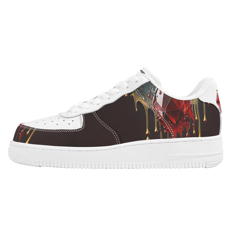 "Burkesgarb Blood Diamond Men's Low Top Leather Shoes - Stylish & Sophisticated Footwear"