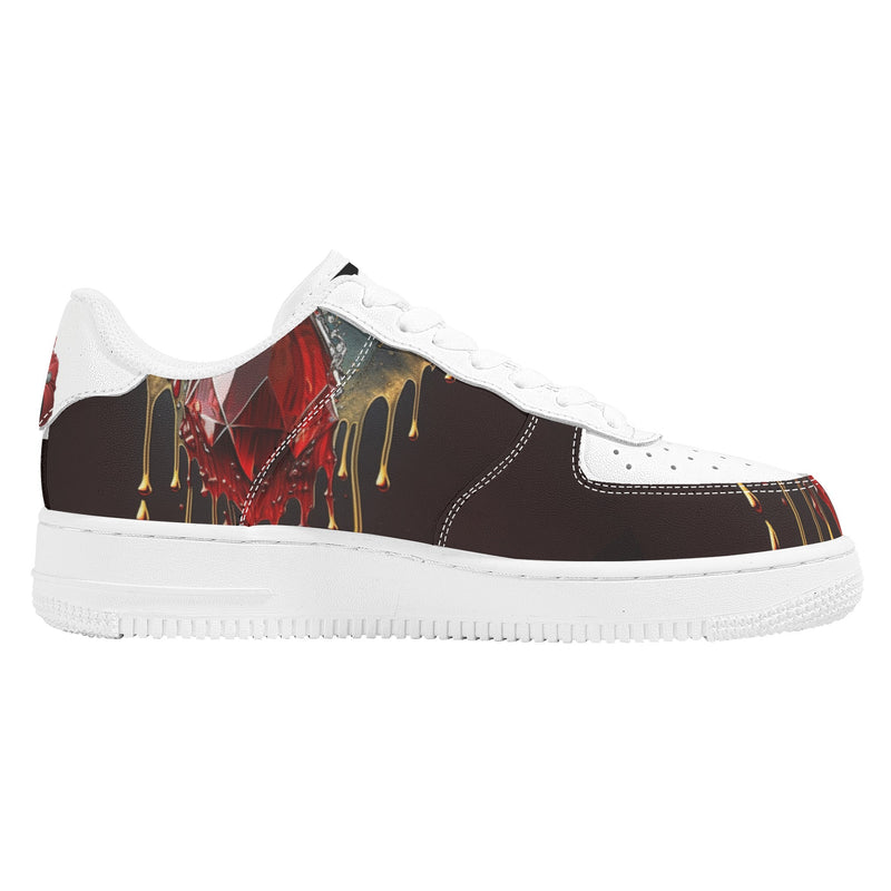 "Burkesgarb Blood Diamond Men's Low Top Leather Shoes - Stylish & Sophisticated Footwear"