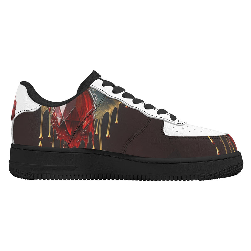 "Burkesgarb Blood Diamond Men's Low Top Leather Shoes - Stylish & Sophisticated Footwear"