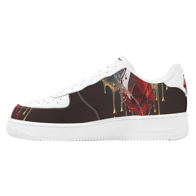 "Burkesgarb Blood Diamond Men's Low Top Leather Shoes - Stylish & Sophisticated Footwear"