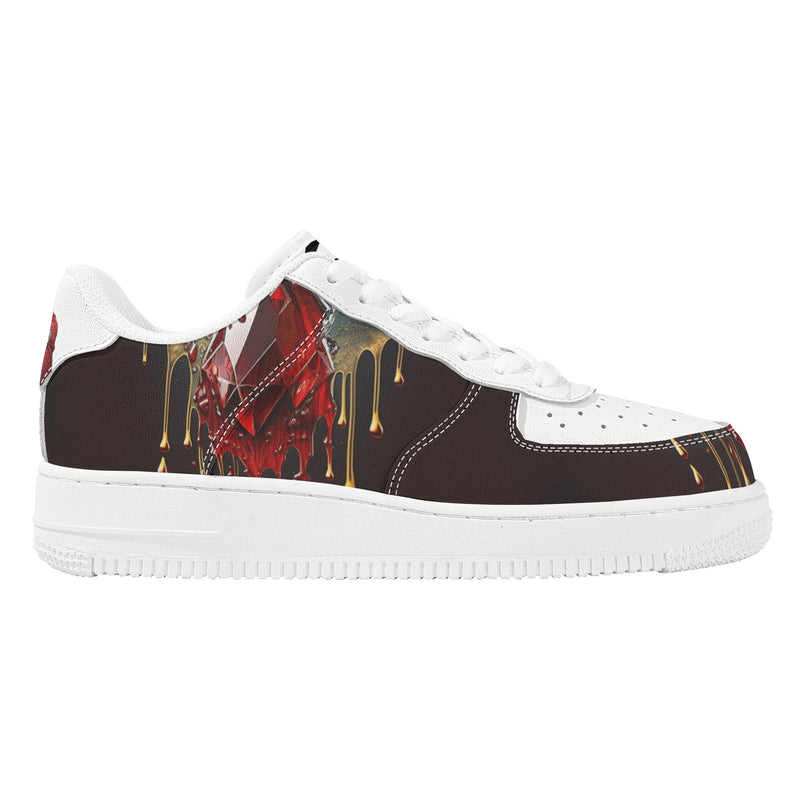 "Burkesgarb Blood Diamond Men's Low Top Leather Shoes - Stylish & Sophisticated Footwear"