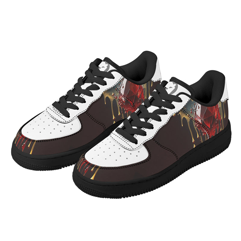 "Burkesgarb Blood Diamond Men's Low Top Leather Shoes - Stylish & Sophisticated Footwear"