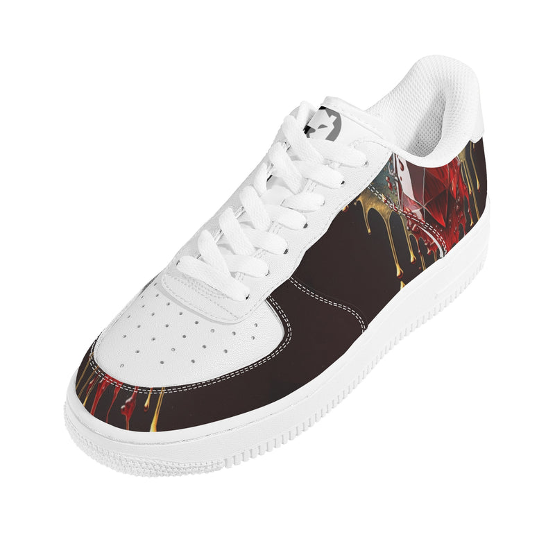 "Burkesgarb Blood Diamond Men's Low Top Leather Shoes - Stylish & Sophisticated Footwear"