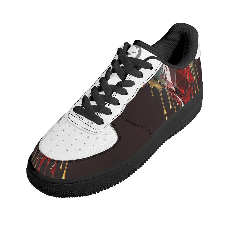 "Burkesgarb Blood Diamond Men's Low Top Leather Shoes - Stylish & Sophisticated Footwear"