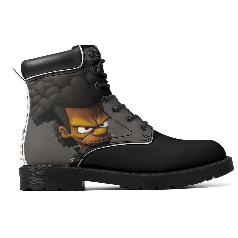 "Step up your style game with Burkesgarb Mood Swings Men's Leather Boots.