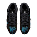 "Step up your game with the Burkesgarb Blue Rain Men's High Top Retro Basketball Sneaker"