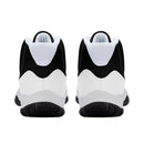 "Step Up Your Game with Burkesgarb Men's Black and White Retro Basketball Sneakers"