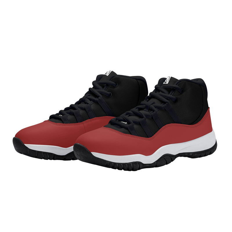 "Elevate Your Style with Burkesgarb Men's High Top Retro Cherry Basketball Sneakers"