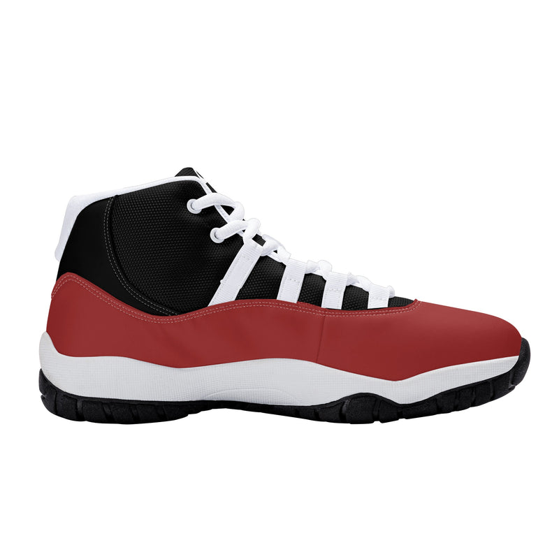 "Elevate Your Style with Burkesgarb Men's High Top Retro Cherry Basketball Sneakers"