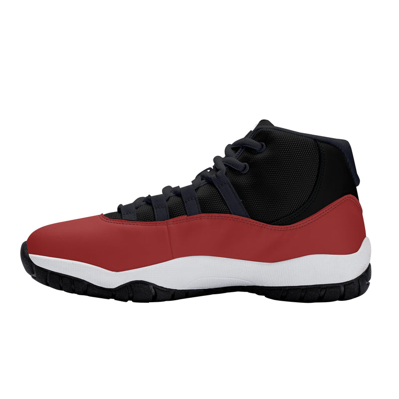 "Elevate Your Style with Burkesgarb Men's High Top Retro Cherry Basketball Sneakers"