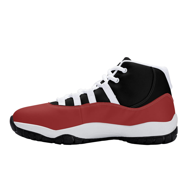 "Elevate Your Style with Burkesgarb Men's High Top Retro Cherry Basketball Sneakers"