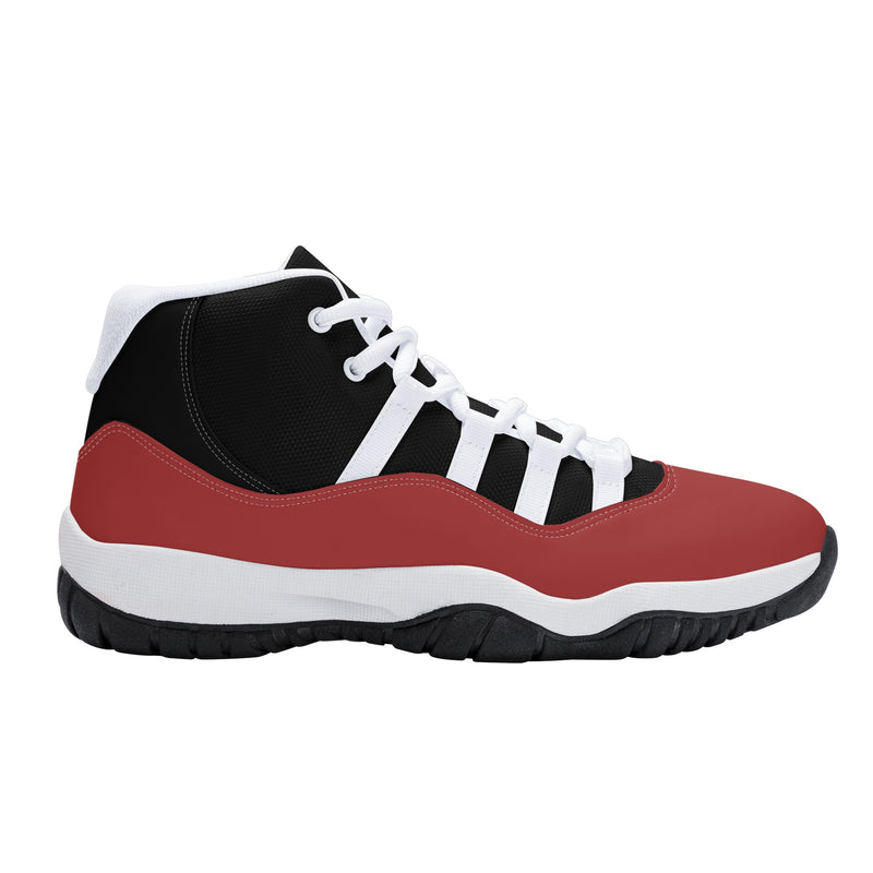 "Elevate Your Style with Burkesgarb Men's High Top Retro Cherry Basketball Sneakers"