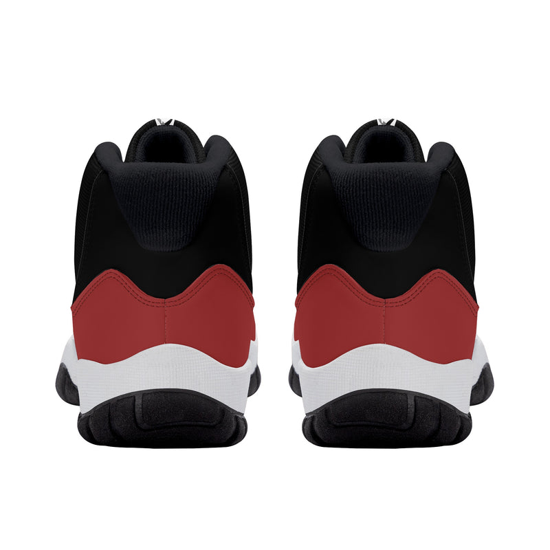 "Elevate Your Style with Burkesgarb Men's High Top Retro Cherry Basketball Sneakers"