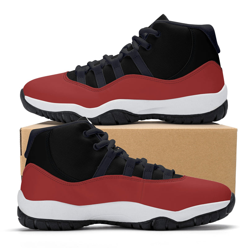 "Elevate Your Style with Burkesgarb Men's High Top Retro Cherry Basketball Sneakers"