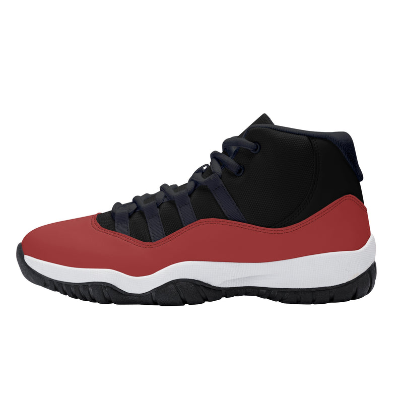 "Elevate Your Style with Burkesgarb Men's High Top Retro Cherry Basketball Sneakers"