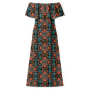 Stand Out in Style with Burkesgarb Flamboyant Womens Off-Shoulder Long Dress