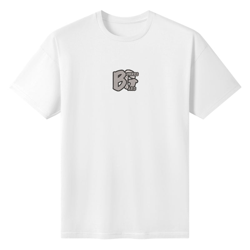 Elevate Your Style with Burkesgarb Embroidered BG Mens Luxury Cotton T-Shirt