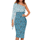 "Make a Stunning Statement with Burkesgarb Blue Hearts Women's One Shoulder Party Dress"