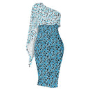 "Make a Stunning Statement with Burkesgarb Blue Hearts Women's One Shoulder Party Dress"
