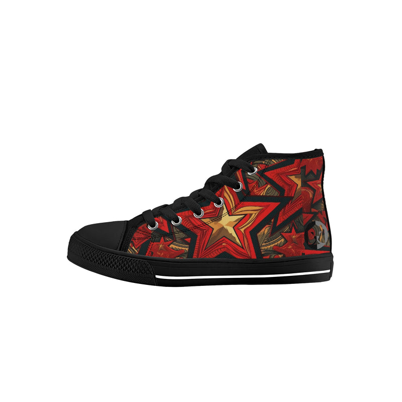 Step into Style with Burkesgarb Kids Falling Star High Top Shoes