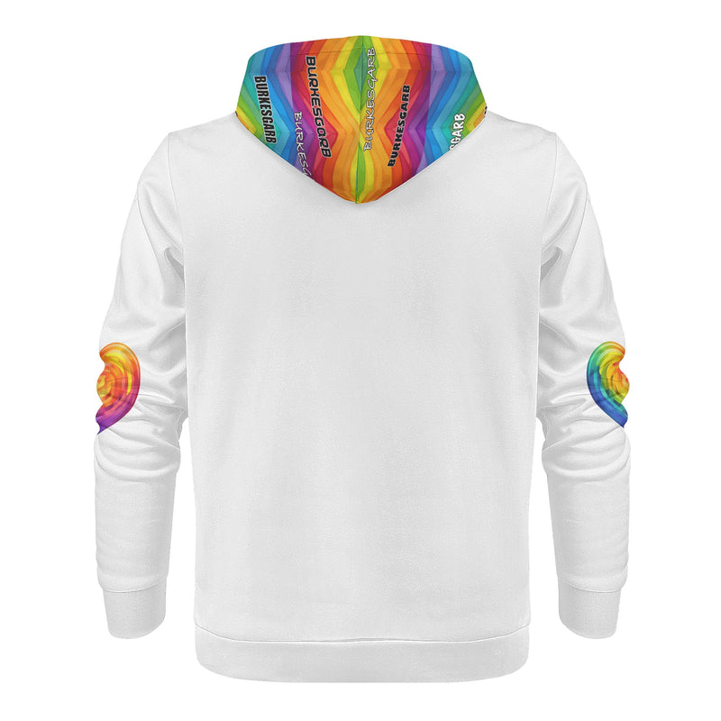 Shop the Stylish Burkesgarb Rainbow Love Mens Hoodie - Express Your Pride!