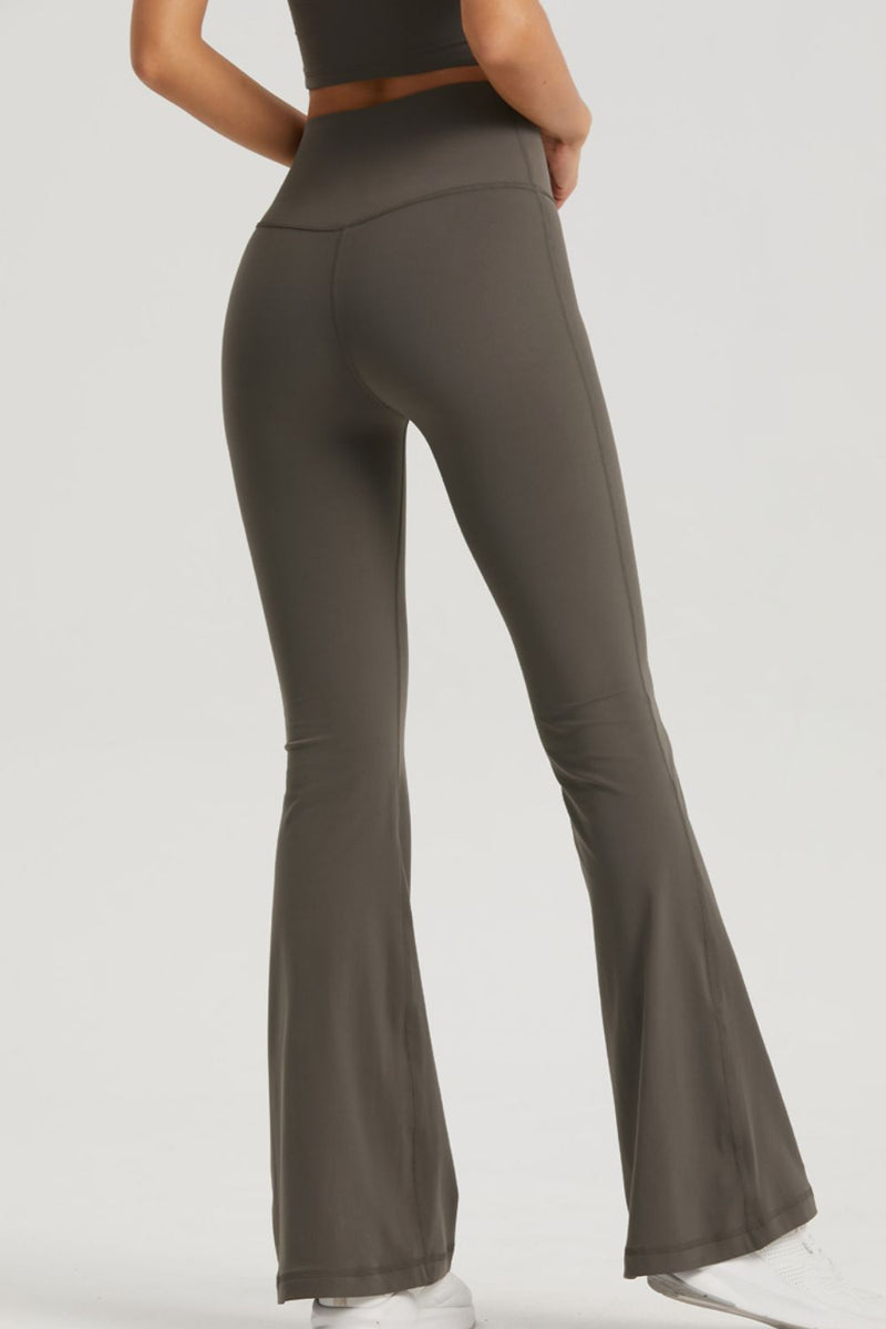 Elevate Your Activewear: High Waist Sports Bootcut Leggings at Burkesgarb