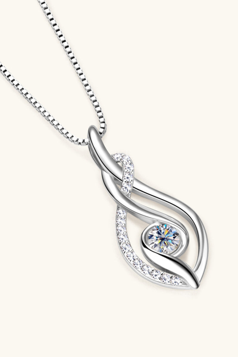 Sparkle with Elegance: Moissanite 925 Sterling Silver Necklace - Shop Now!