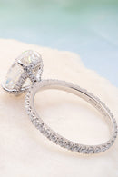 Exquisite Elegance: 14K White Gold 2.5 Carat Moissanite Ring