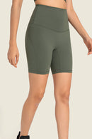 Sleek and Comfortable: Seamless High-Rise Wide Waistband Biker Shorts at Burkesgarb