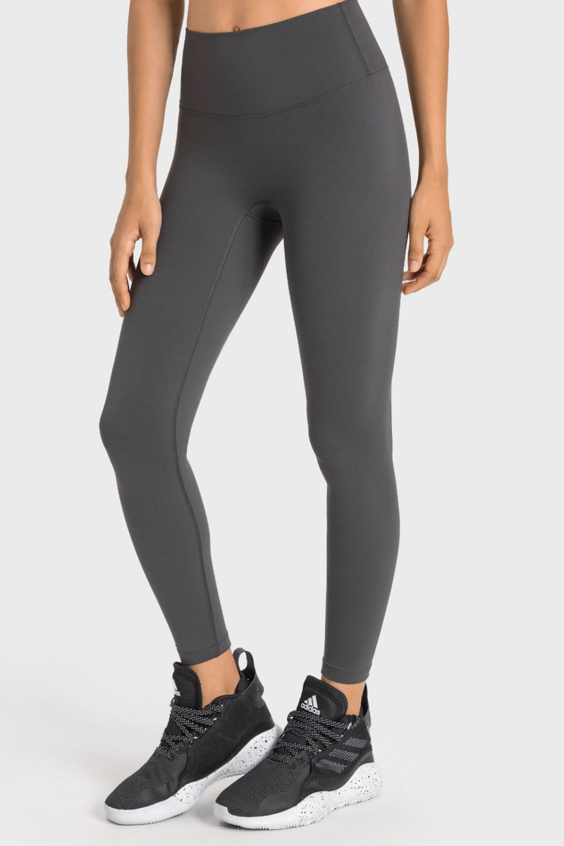 Experience Comfort and Style with High-Rise Wide Waistband Yoga Leggings at Burkesgarb