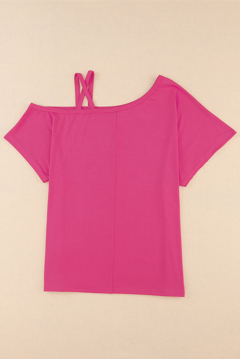 "Stylish and Trendy: Crisscross Short Sleeve Top by Burkesgarb | Versatile Women's Fashion"