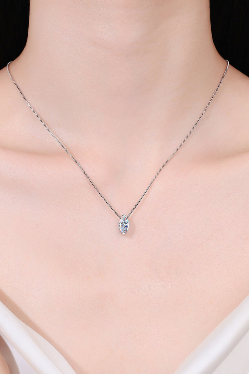 Eternal Brilliance: 1 Carat Moissanite Necklace at Burkesgarb