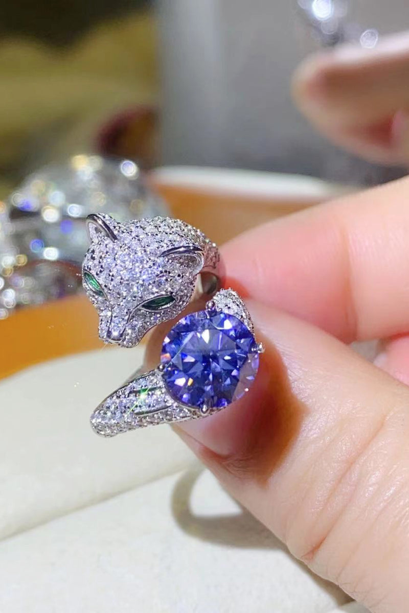 Exquisite and Playful: 2 Carat Moissanite Animal Ring for the Animal Lover in You