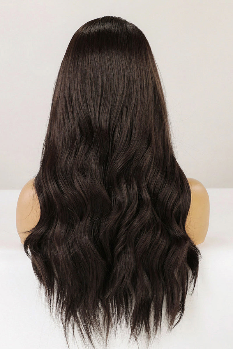 Achieve Effortless Elegance with the 13*2" Lace Front Wigs Synthetic Long Wave 26" Heat Safe in Brown