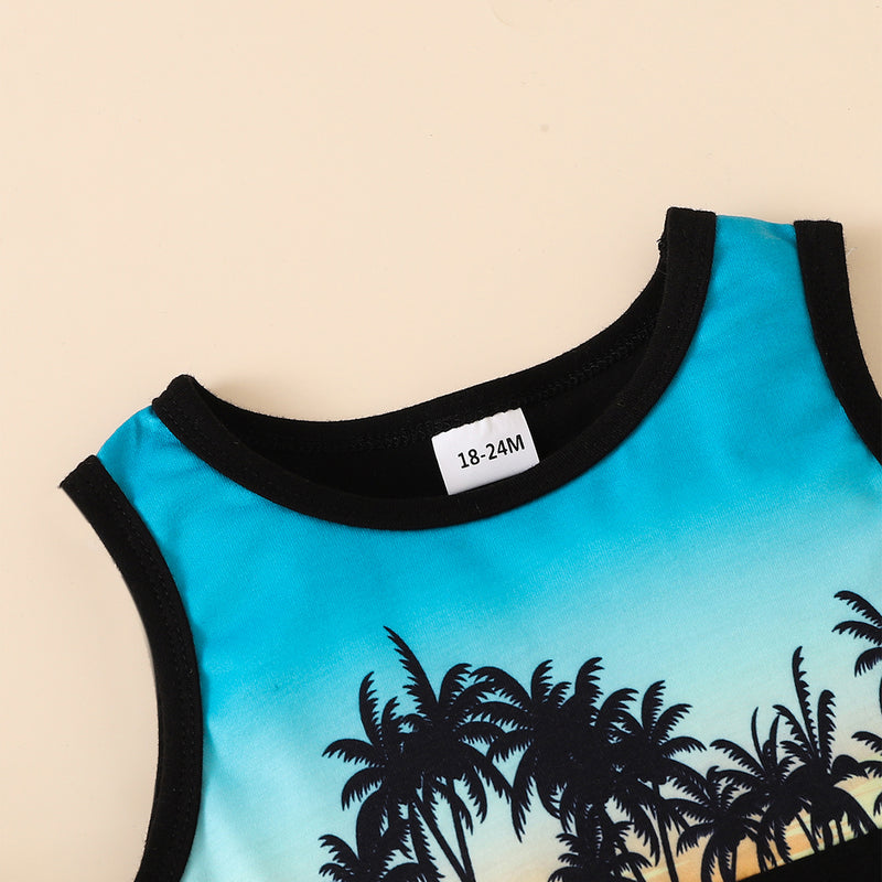 Fun and Stylish Kids Graphic Tank and Short Set | Burkesgarb