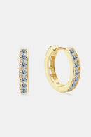 Sparkle with Elegance: Moissanite 925 Sterling Silver Huggie Earrings