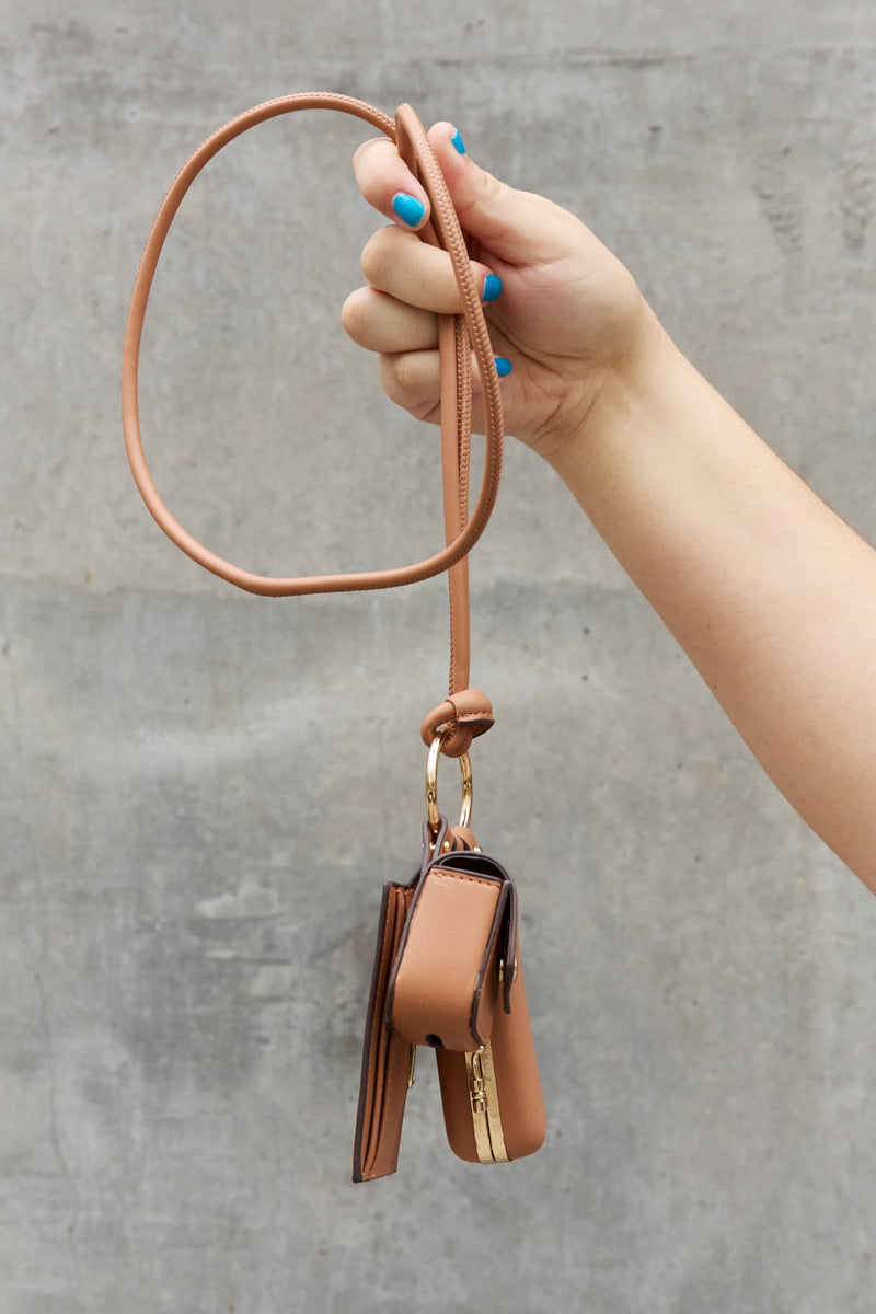 Keep Your Essentials Close with the Nicole Lee USA Vegan Leather 3-Piece Lanyard Set | Burkesgarb