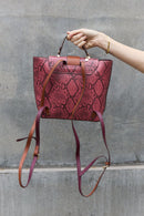 Elevate Your Style with the Nicole Lee USA Python 3-Piece Bag Set at Burkesgarb