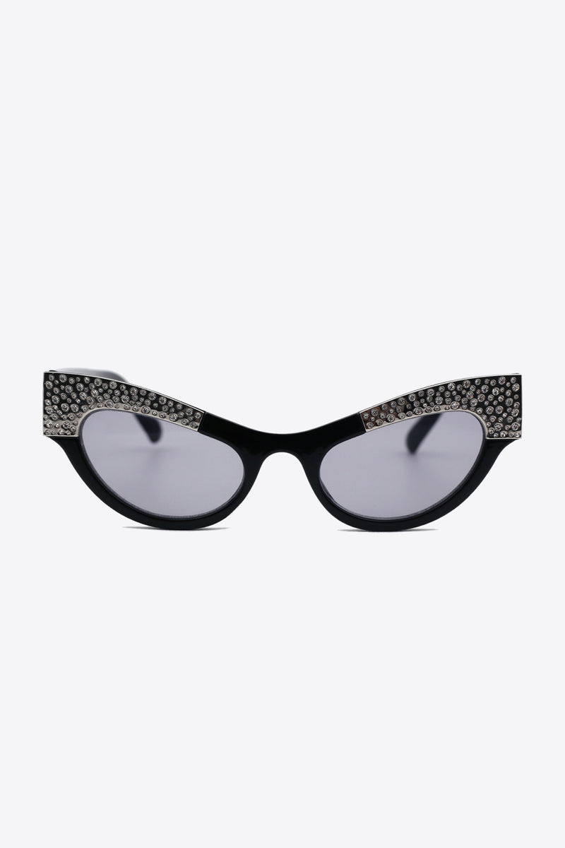 Rhinestone Cat-Eye Sunglasses at Burkesgarb