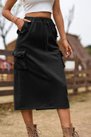 "Effortlessly Chic: Slit Denim Skirt by Burkesgarb | Stylish and Versatile Women's Bottom"