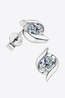 Elegance Defined: 1 Carat Moissanite Stud Earrings at Burkesgarb