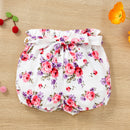 Charming and Comfortable: Button Tank and Floral Shorts Set for Babies at Burkesgarb