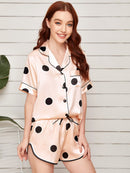 Lapel Collar Shirt and Shorts Lounge Set: Effortless Style and Comfort Combined