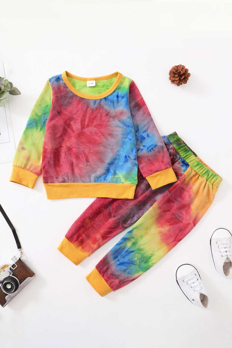 "Shop Trendy Kids Tie-Dye Top and Joggers Set at Burkesgarb | Stylish and Comfortable Outfit for Children