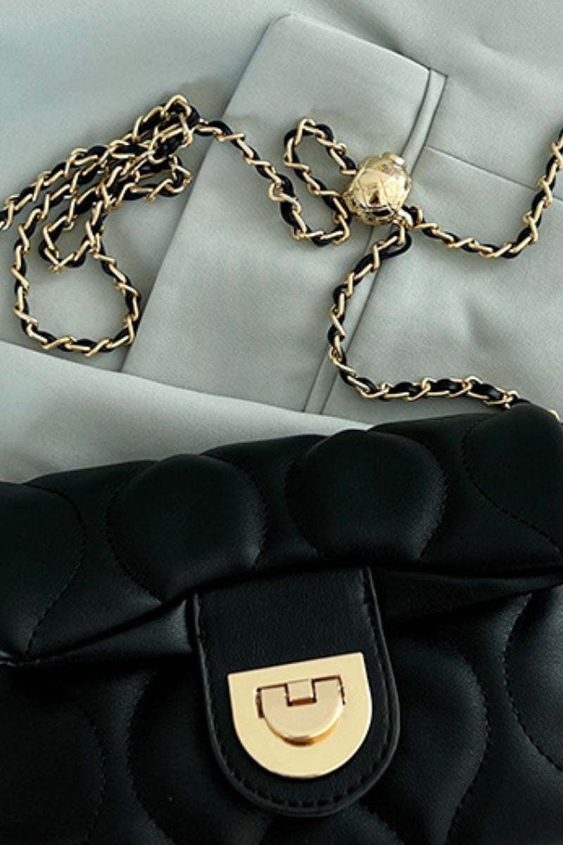 Elevate Your Style with the Leather Adjustable Chain Crossbody Bag at Burkesgarb