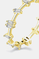 Eternal Radiance: 925 Sterling Silver Zircon Ring at Burkesgarb