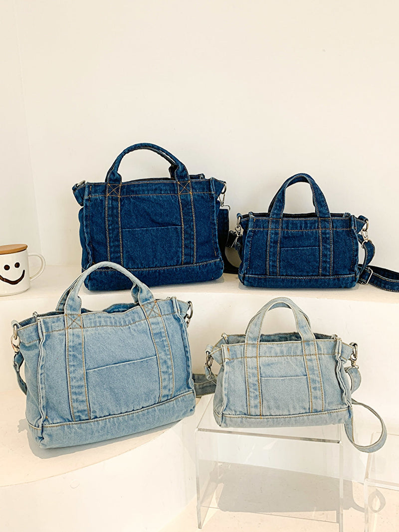 "Classic and Versatile: Denim Shoulder Bag by Burkesgarb | Stylish and Functional Women's Handbag"