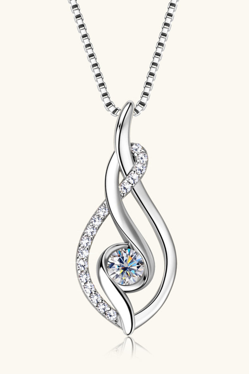 Sparkle with Elegance: Moissanite 925 Sterling Silver Necklace - Shop Now!